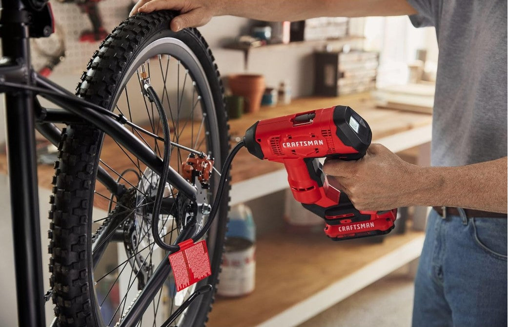 CRAFTSMAN V20 Cordless Tire Inflator, Up to 150 PSI, with Digital Pressure Gauge, Bare Tool Only (CMCE521B)