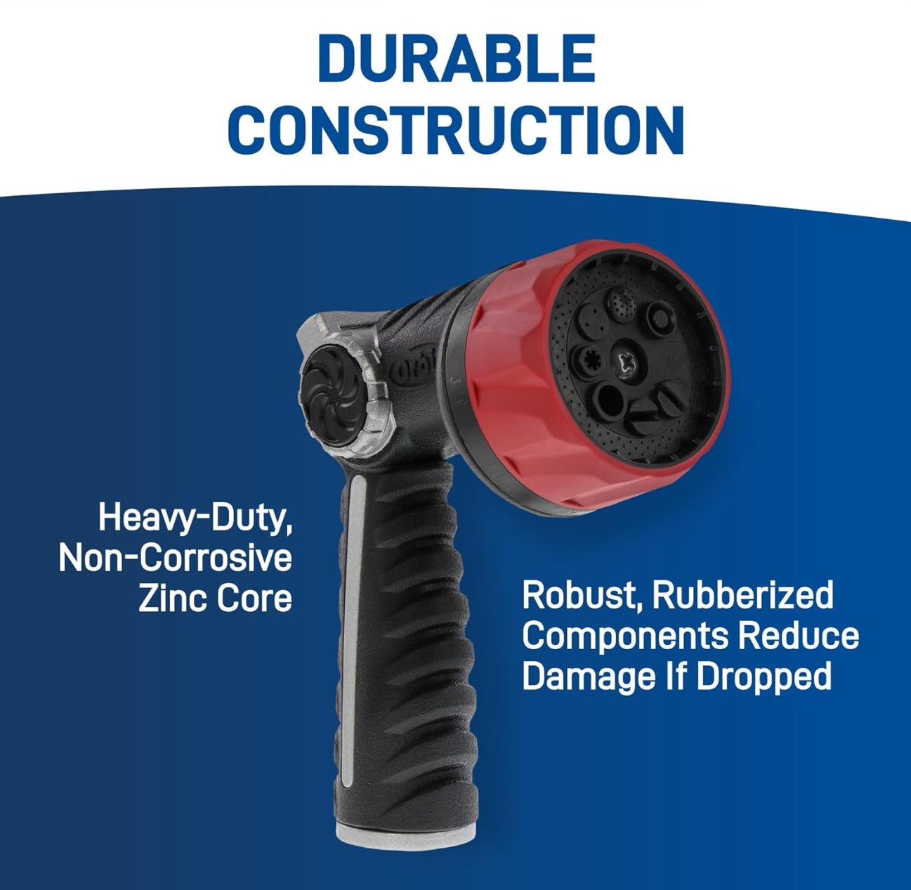 Orbit 26812 Pro Series 8-Pattern Thumb Control Hose Nozzle Sprayer