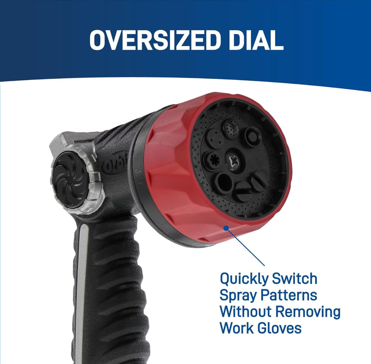 Orbit 26812 Pro Series 8-Pattern Thumb Control Hose Nozzle Sprayer