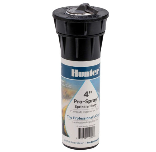 Hunter Industries PROS-04 Hunter Pro 4" Pop-up Sprinkler Spray, Black