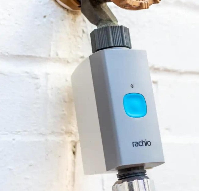 Rachio Smart Hose Timer with WiFi Hub for Outdoor Watering | Easy Faucet Install, Automate Water & Sprinkler Schedules for Lawn, Garden, & Yard Care.