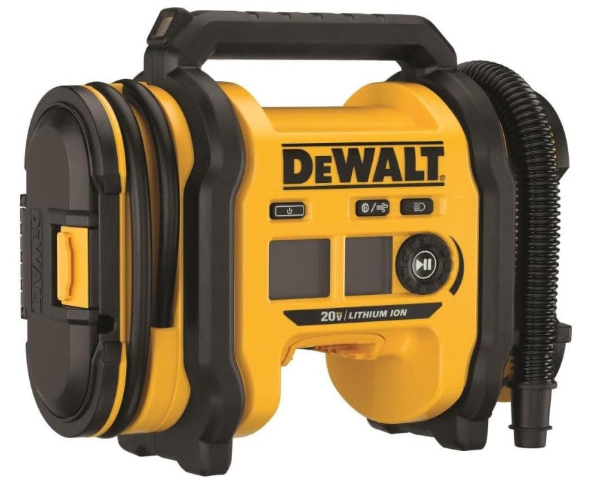 DEWALT 20V MAX Tire Inflator, Compact and Portable, Automatic Shut Off, LED Light, Bare Tool Only (DCC020IB)