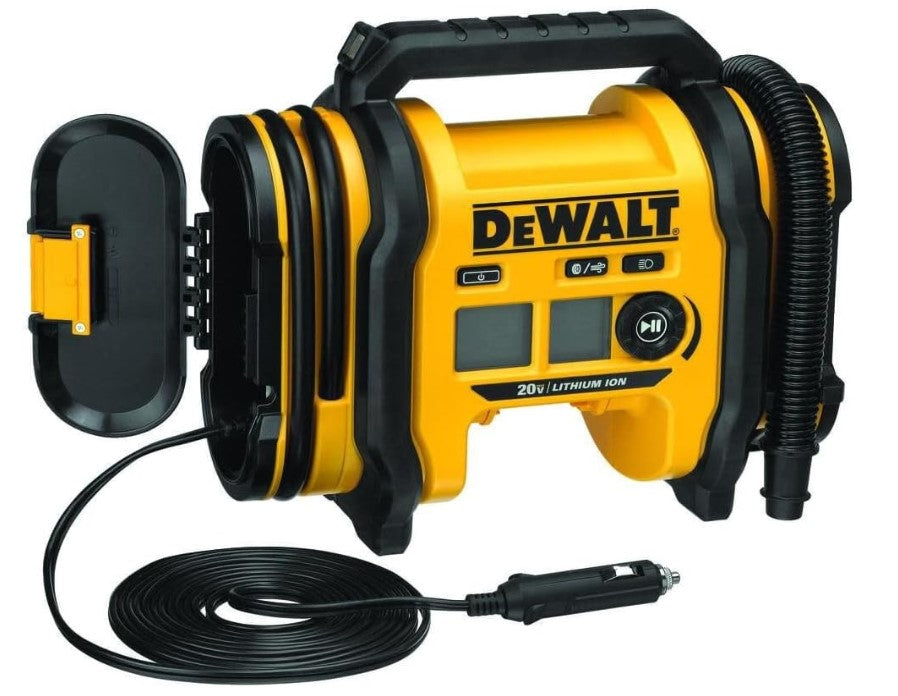 DEWALT 20V MAX Tire Inflator, Compact and Portable, Automatic Shut Off, LED Light, Bare Tool Only (DCC020IB)