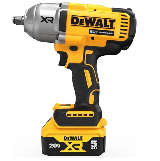 DEWALT 20V MAX Cordless Impact Wrench Kit, 20V MAX, 1/2" Hog Ring With 4-Mode Speed, Includes Battery, Charger and Kit Bag (DCF900P1)