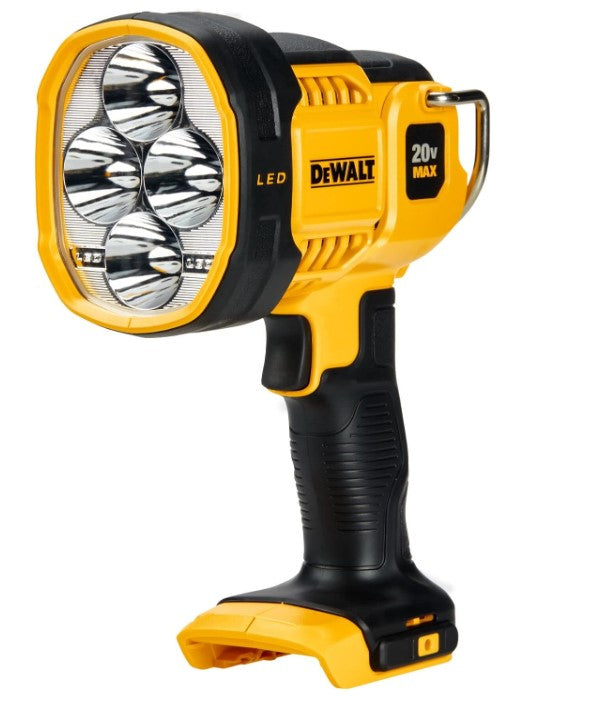 DEWALT 20V MAX LED Work Light, Handheld Spotlight with 508 Yard Distance, Pivoting Head, 1500 Lumens, Cordless, Battery Not Included (DCL043)