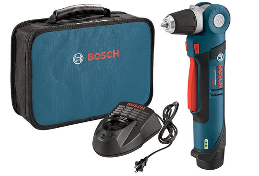 BOSCH PS11-102 12V Max 3/8 In. Right Angle Drill/Driver Kit with 2.0Ah Lithium Ion Battery