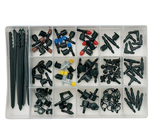 Orbit 69500 92-Piece Drip Irrigation Assortment Kit, Black