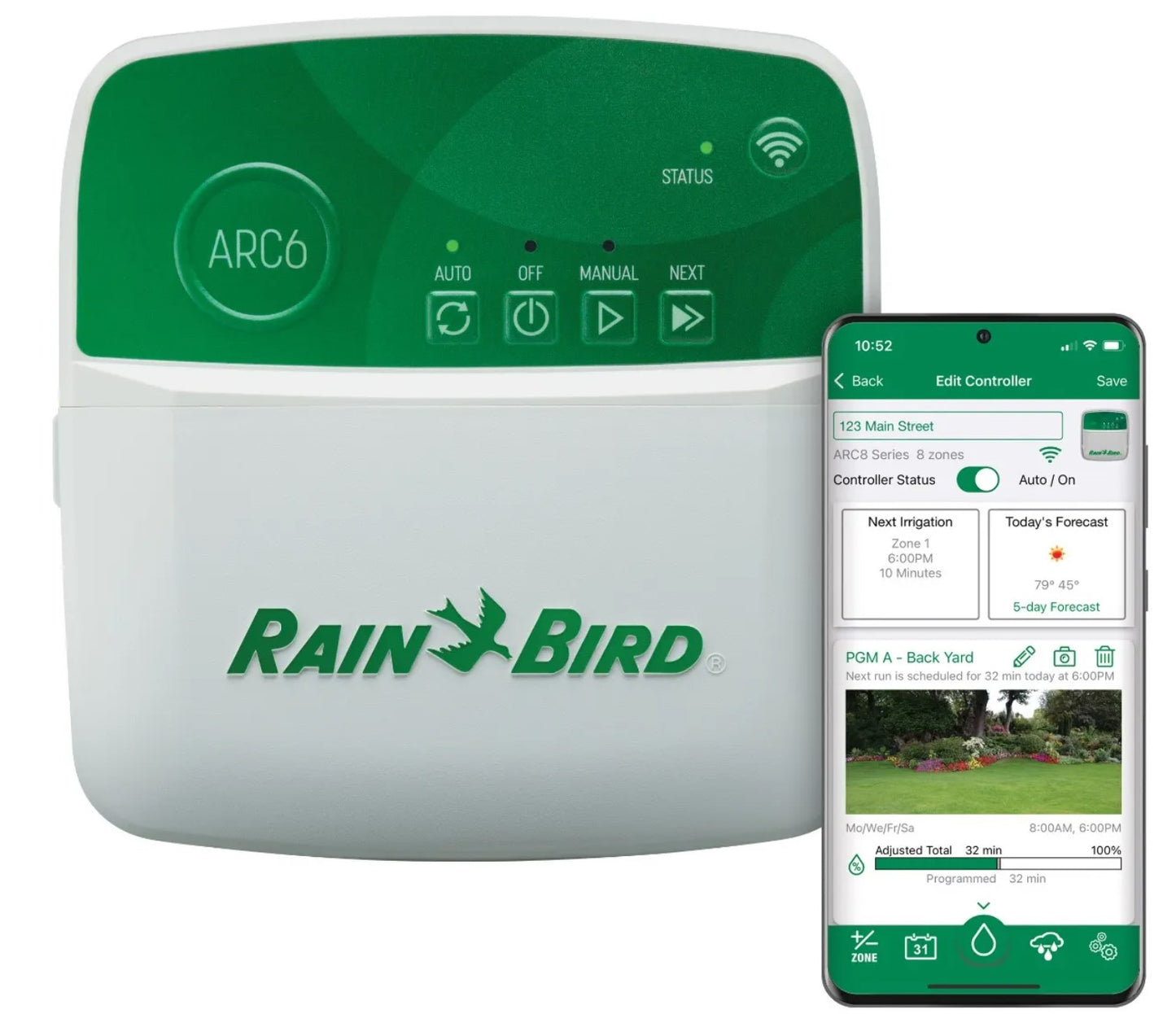 ARC6 6-Zone App Based Indoor Residential Irrigation Controller